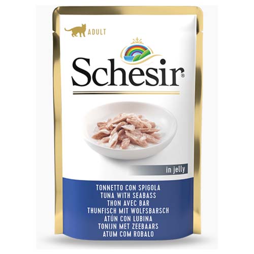 Schesir Cat Tuna & Seabass in Jelly 85g Pouch