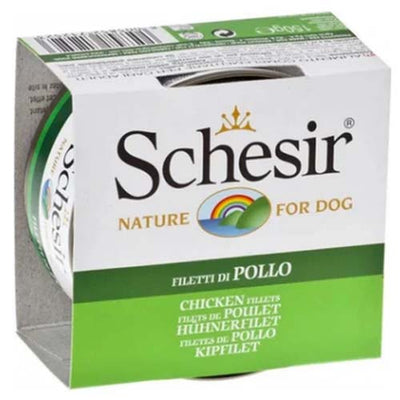 Schesir Dog Chicken Fillets 150g Tin