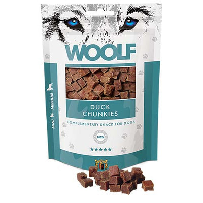 Woolf Duck Chunkies Treats 100g