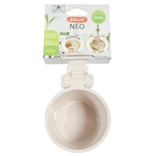Zolux Door Fitting Beige Water Bowl 300ml