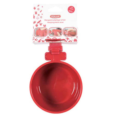Zolux Door Fitting Red Water Bowl 500ml