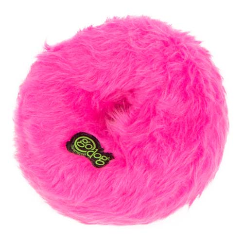 GoDog Furballz Rings Pink Dog Toy