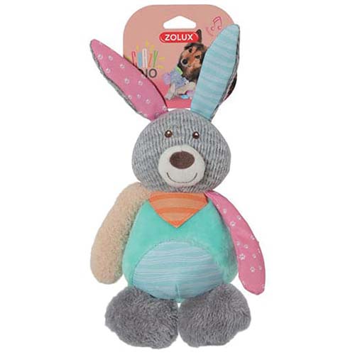 Zolux Crazy Jojo Bunny Plush Dog Toy