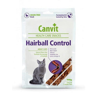 Canvit Cat Hairball Control Duck Treat 100g