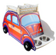 Cathouse Car 31.5x14.5x19cm