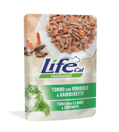 Life Cat Tuna & Clams with Shrimps 70g Pouch
