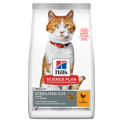 Hill's Science Plan Sterilised Cat Food with Chicken 3kg