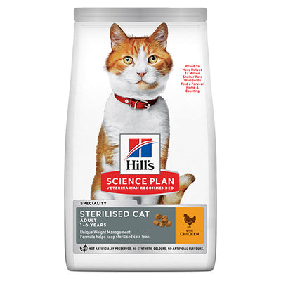 Hill's Science Plan Sterilised Young Cat Food with Chicken 10kg