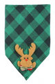 Pets.Love.Earth Holiday Plaid Reindeer Bandana
