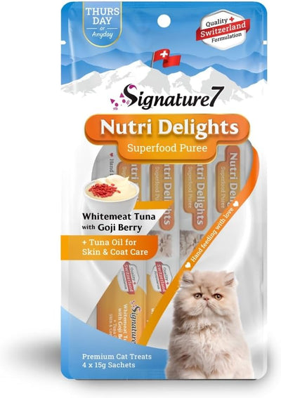 Signature7 Nutri Delights Whitemeat Tuna with Goji Berry Puree, 60g (4pcs)