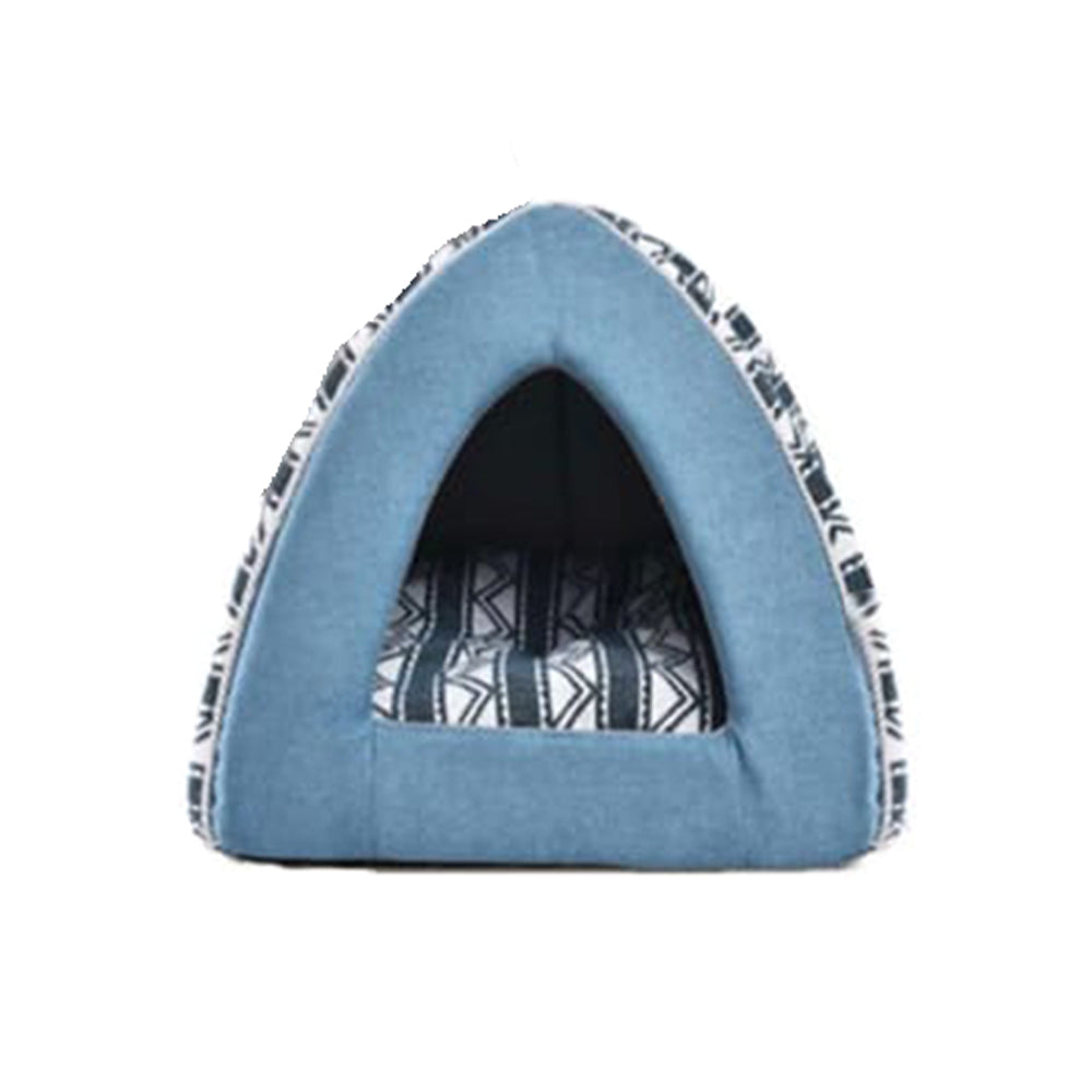 Feline Go Hut Bed Blue 44cm