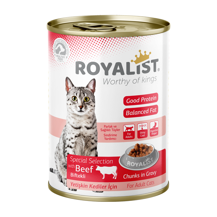 Royalist Cat Beef Chunks in Gravy 400g