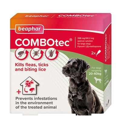Beaphar COMBOtec Spot-On for Large Dogs 2x268mg