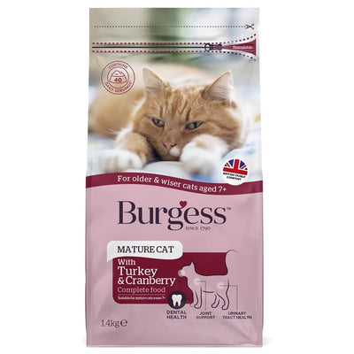 Burgess Adult Cat Food Turkey & Cranberry 1.4kg