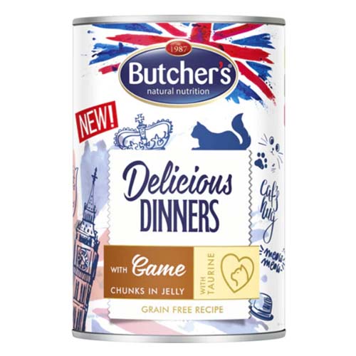 Butcher's Cat Delicious Diner Game Chunks in Jelly 400g