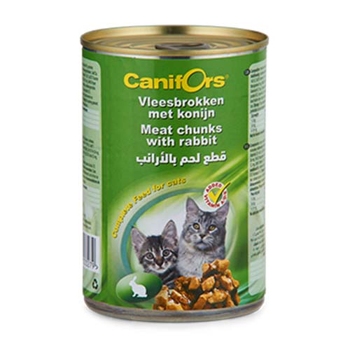 Canifors Cat Meat Chunks with Rabbit 410g