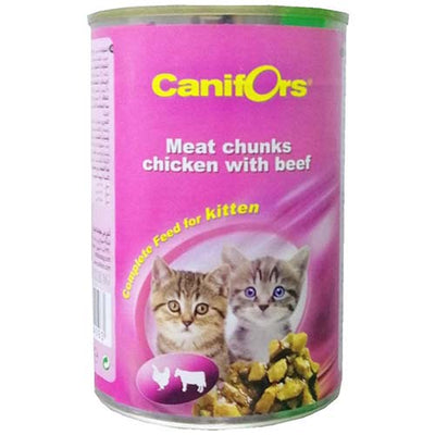 Canifors Kitten Chicken with Beef Chunks 410g