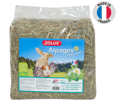 Zolux Premium Alpine Hay with Mint & Chamomile 1kg