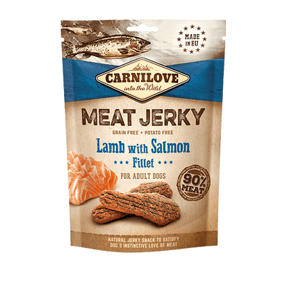 Carnilove Dog Treat Meat Jerky Lamb with Salmon Fillet 100g
