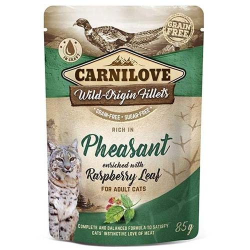 Carnilove Cat Pheasant with Raspberry in Gravy 85g Pouch