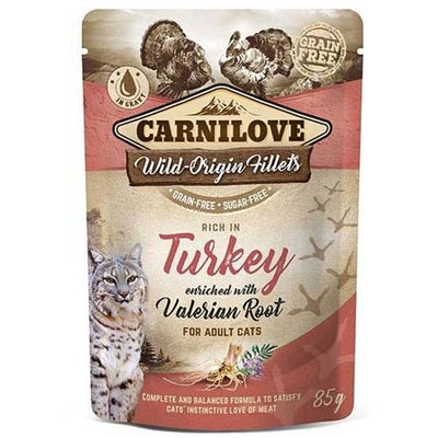 Carnilove Cat Turkey with Valerian in Gravy 85g Pouch