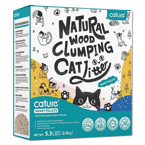 Cature Natural Wood Clumping Cat Litter 2.4kg