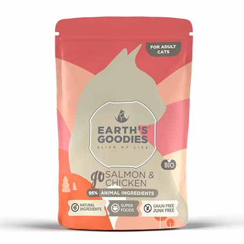 Earth's Goodies Cat goSalmon & Chicken 85g