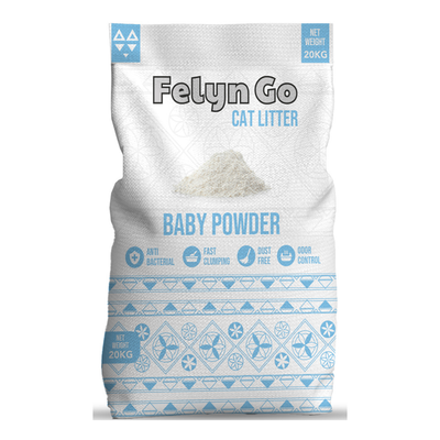 Felyn Go Cat Clumping Litter Baby Powder 30L/20KG