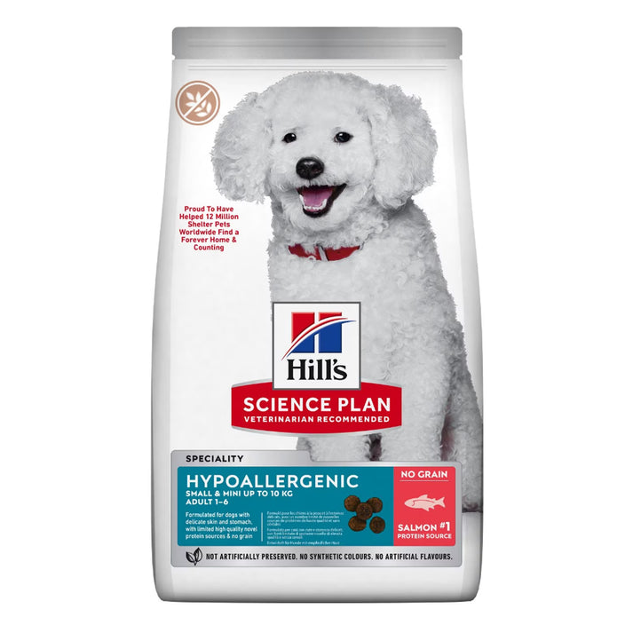 Hill's Science Plan Hypoallergenic Small & Mini Adult Salmon 1.5kg ...