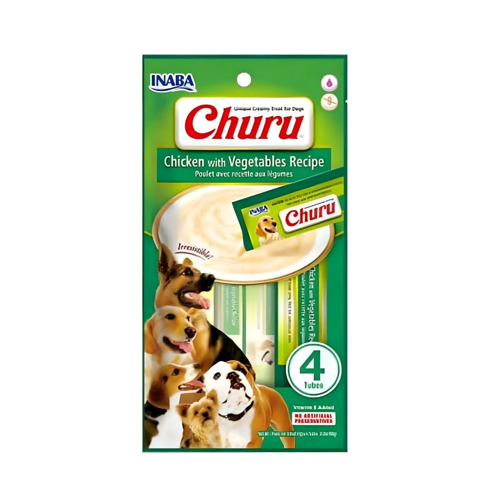 Churu Dog Chicken & Vegetables Recipe 4x14g