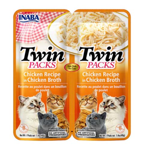 Inaba Twin Pack Chicken in Chicken Broth 2×40g