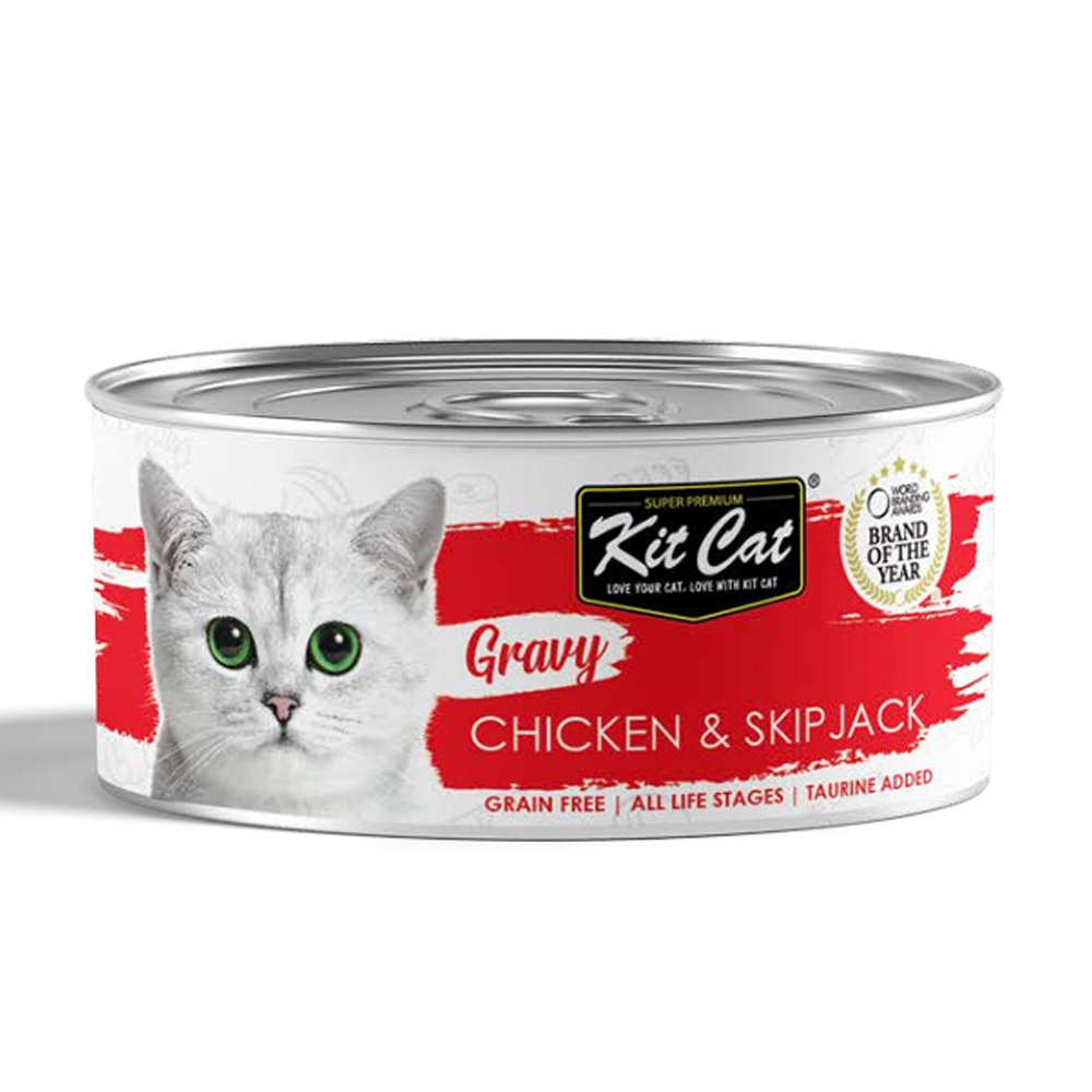 Kit Cat Chicken & Skipjack in Gravy 70g