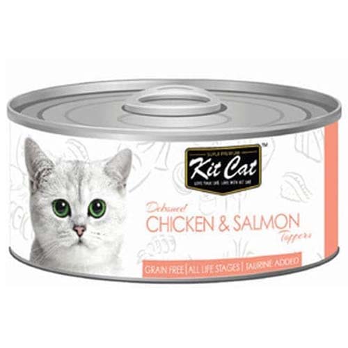 Kit Cat Deboned Chicken & Salmon Toppers 80g