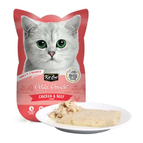 Kit Cat Petite Chicken and Beef Classic 70g Pouch