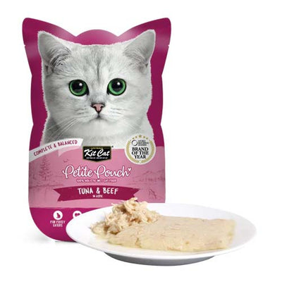 Kit Cat Petite Tuna and Beef Classic 70g Pouch