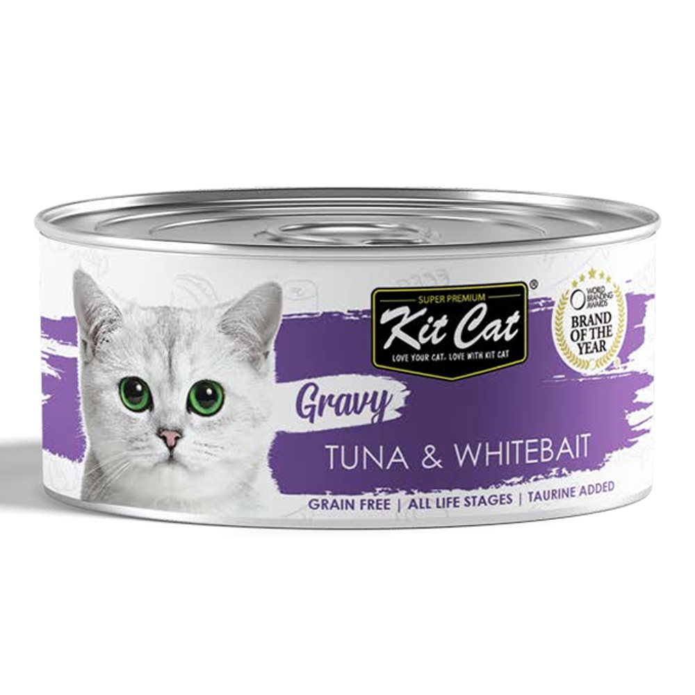 Kit Cat Tuna & Whitebait in Gravy 70g