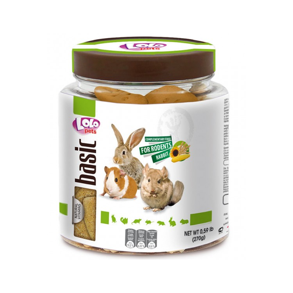 LoLo Pets Bran Food for Rabbits & Rodents 270g