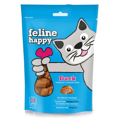Mark & Chappelle Cat Happy Crunchy Creamy Duck Bites 60g