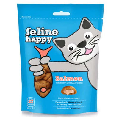 Mark & Chappelle Cat Happy Crunchy Creamy Salmon Bites 60g