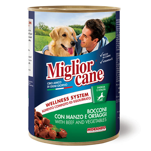 Migliorcane Dog Beef Chunks with Vegetables 405g