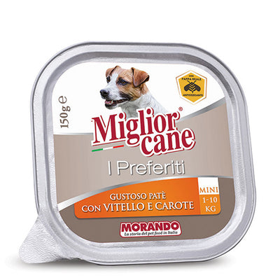 Migliorcane Dog Mini Adult Veal with Carrots Pate 150g