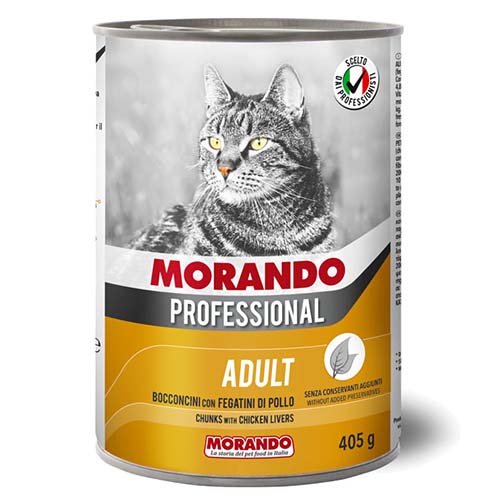 Morando Cat Chicken Liver Chunks 405g
