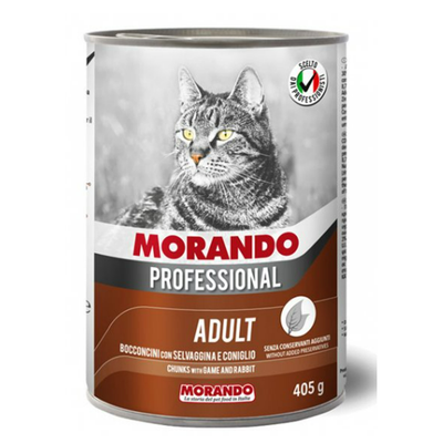 Morando Cat Game and Rabbit Chunks 405g