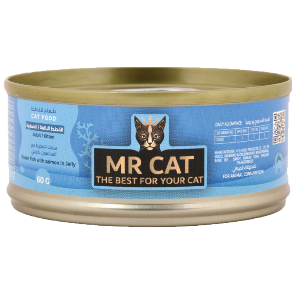 Mr. Cat Ocean Fish & Salmon in Jelly 60g