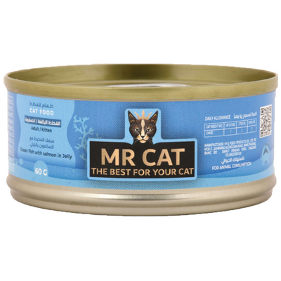 Mr. Cat Ocean Fish & Salmon in Jelly 60g