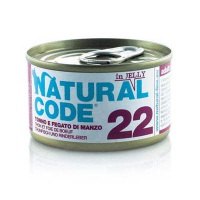 Natural Code Cat Tuna & Beef with Liver in Jelly 85g