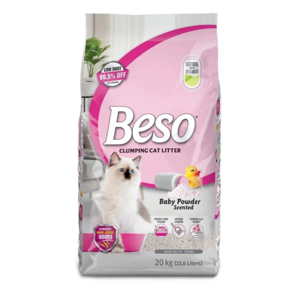 Beso Baby Powder Clumping Cat Litter