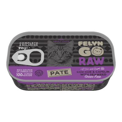 Felyn Go Cat Cod Roe & Capelin with Seaweed Pate 90g
