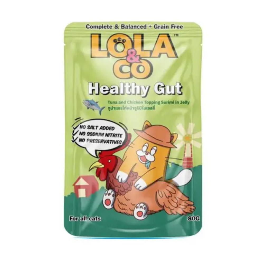 Lola & Co Tuna & Chicken Topping Surimi in Jelly 80g