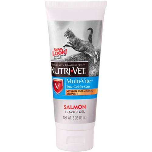 NutriVet Multi-Vite Paw Gel Salmon for Cats 89ml